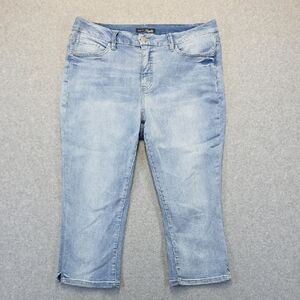 Royalty For Me Curvy Fit Denim Capri Jeans Size 16W Stretch